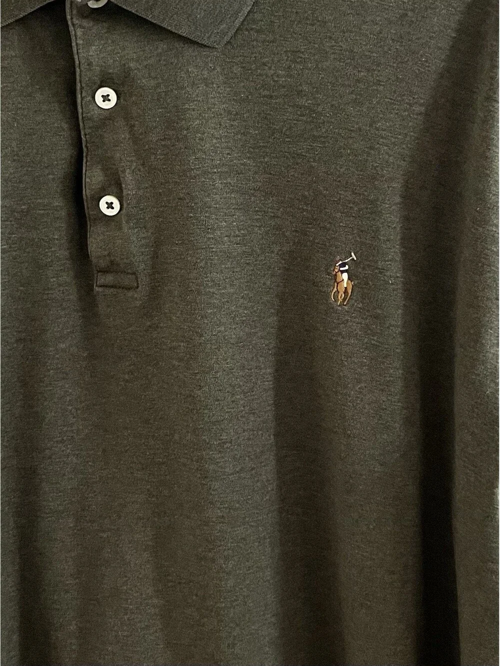 Polo Ralph Lauren Soft Cotton Long Sleeve Polo Men's Shirt Size XXL Tall
